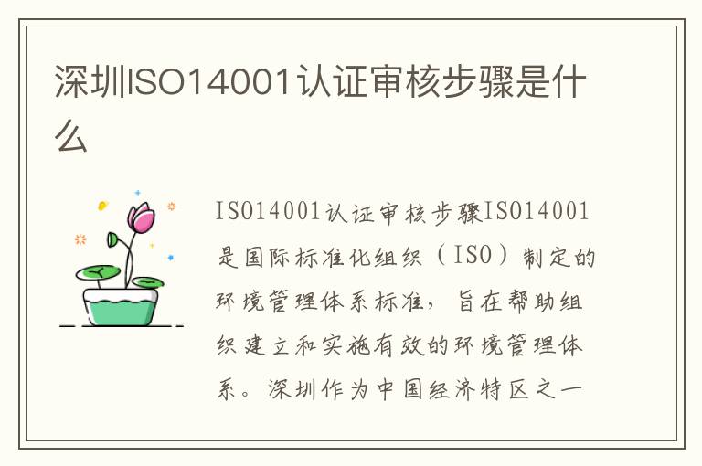 深圳ISO14001认证审核步骤是什么